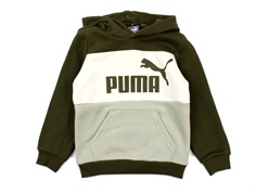 Puma hoodie deep olive colorblock
